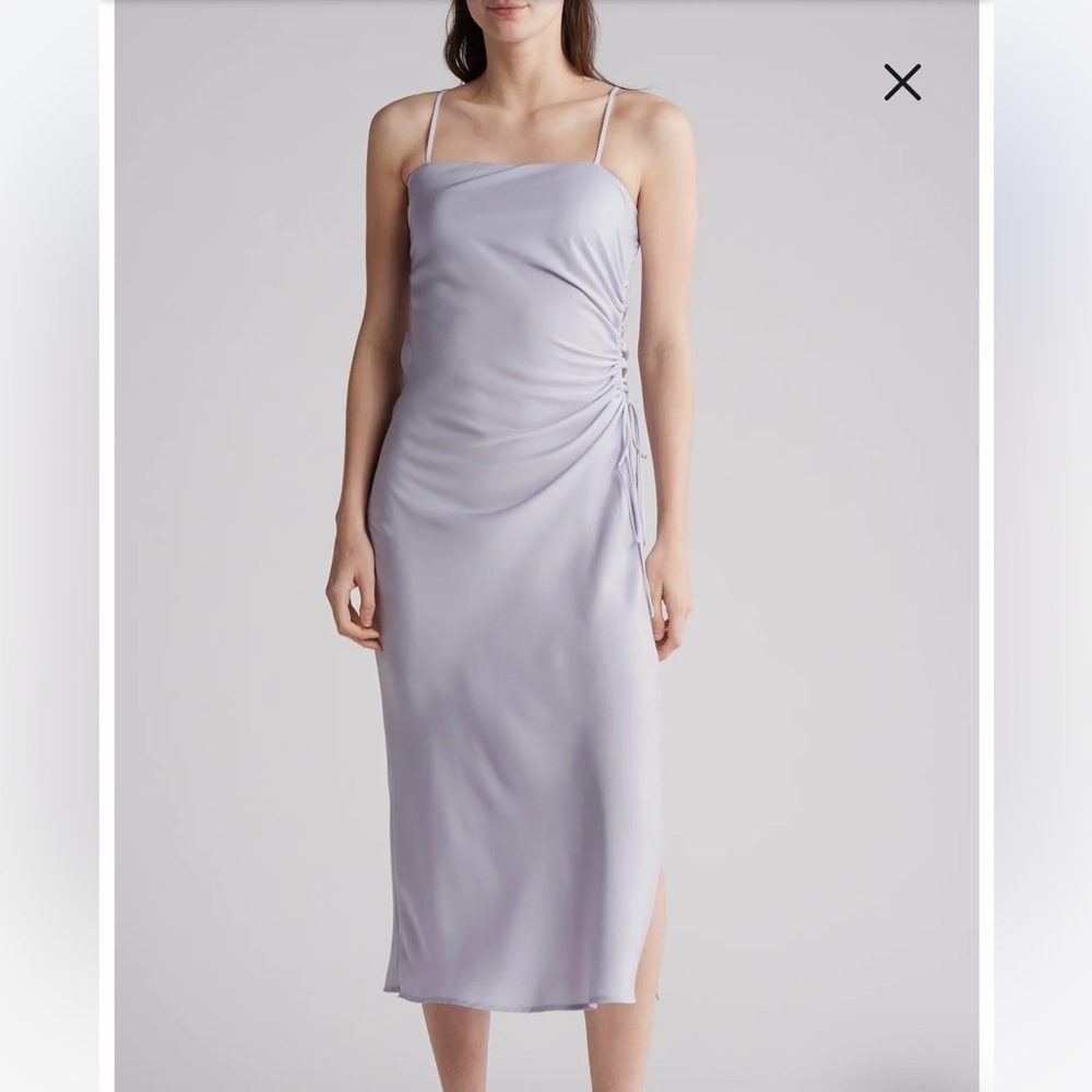 NWT Lucy Paris Rumi Gathered Slipdress Light Purple Size M